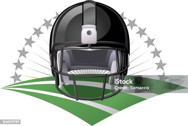 Casco Da Football Americano - Immagini vettoriali stock e altre immagini di Casco da football americano - Casco da football americano, Campo da football americano, Conflittualità