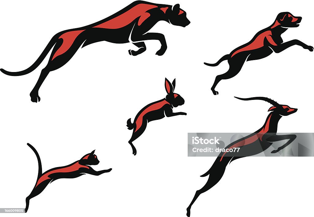 Volant animaux - clipart vectoriel de Antilope libre de droits