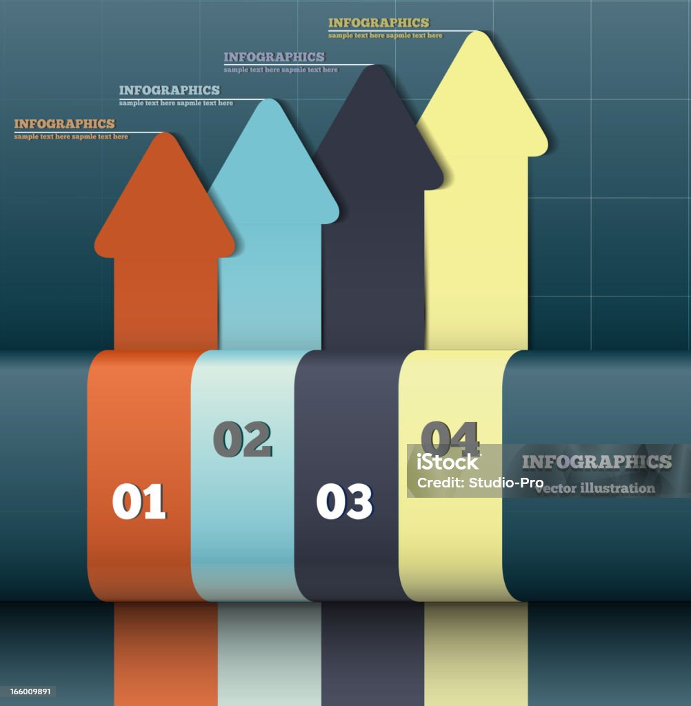 Modernes Design Vorlage Infografik - Lizenzfrei Analysieren Vektorgrafik