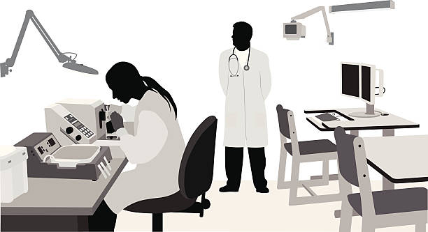 medicallab - medical research medicine laboratory computer graphic stock illustrations