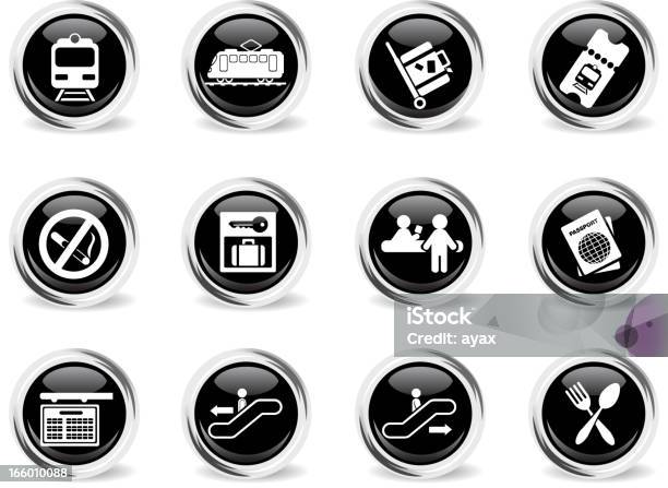 Train Station Symbols Stock Illustration - Download Image Now - Adult, Car, Cigarette