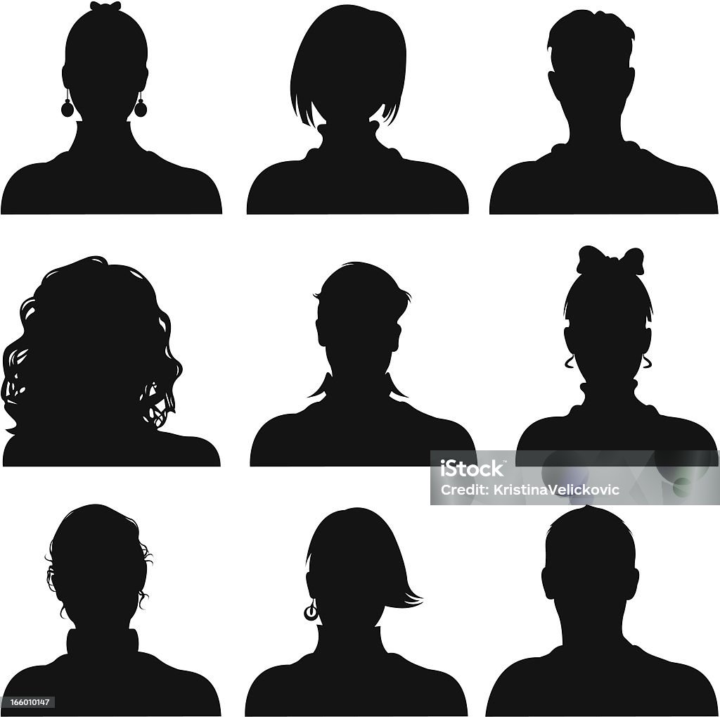 People icons vector file of people icons Women stock vector