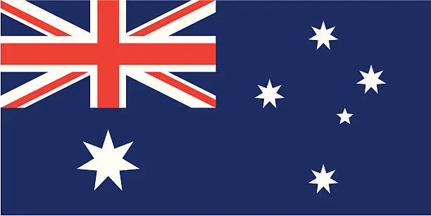 Vector illustration of australia flag