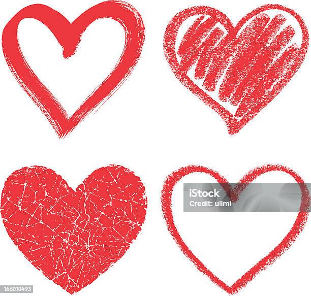 Corações - Arte vetorial de stock e mais imagens de Símbolo do Coração - Símbolo do Coração, Desenhar, Vetor