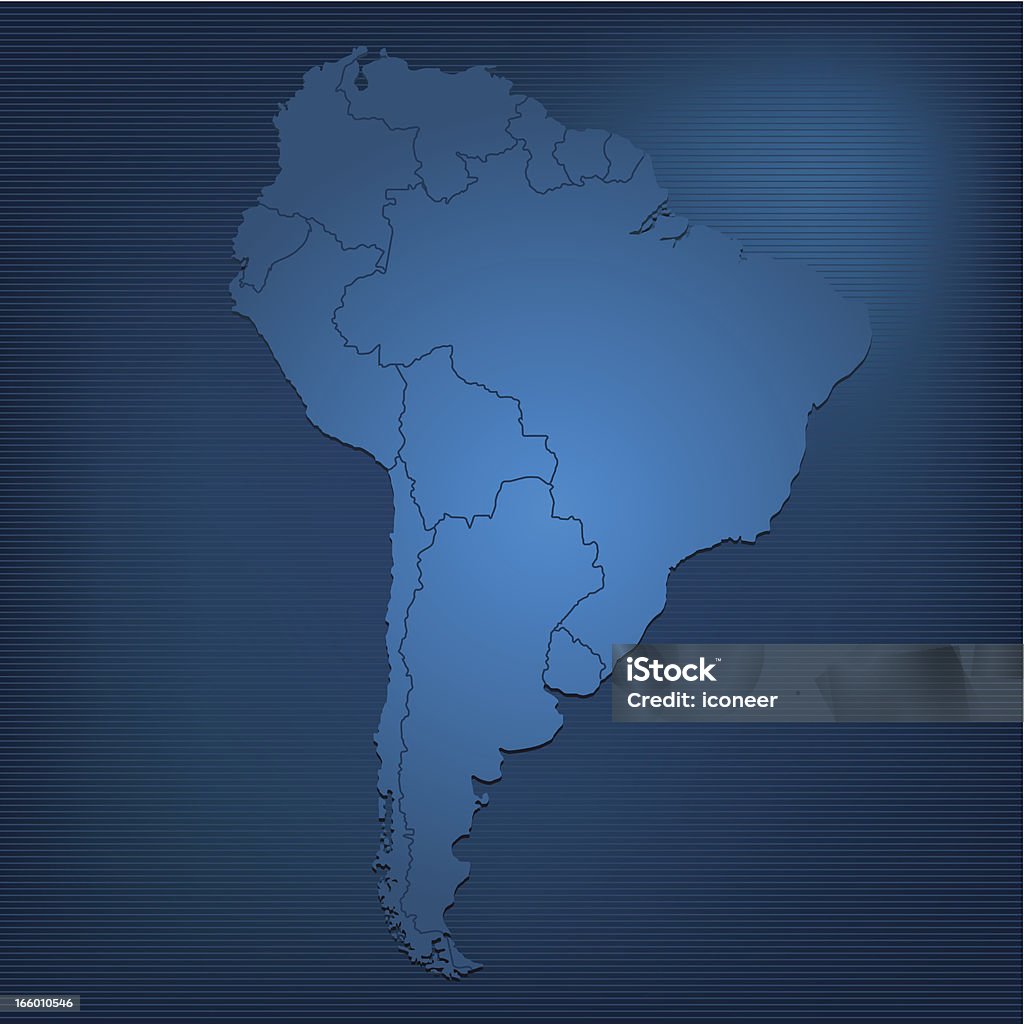 南米ダークマップ - イラストレーションのロイヤリティフリーベクトルアート