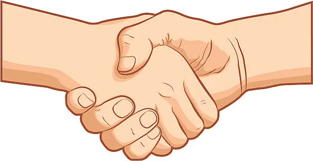 Vector illustration of Handshake