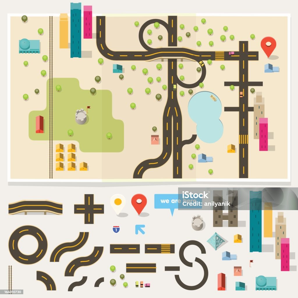 map toolkit map toolkit. Road Map stock vector