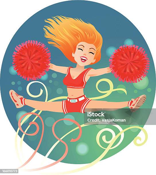 Dessin De Pompom Girl Vecteurs libres de droits et plus d'images vectorielles de Acclamation de joie - Acclamation de joie, Activité de loisirs, Adolescent
