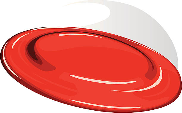 frisbee cartoon frisbee design plastic disc stock illustrations