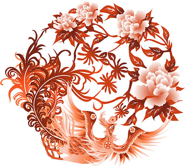 중국 pheonix - china phoenix vector chinese culture stock illustrations