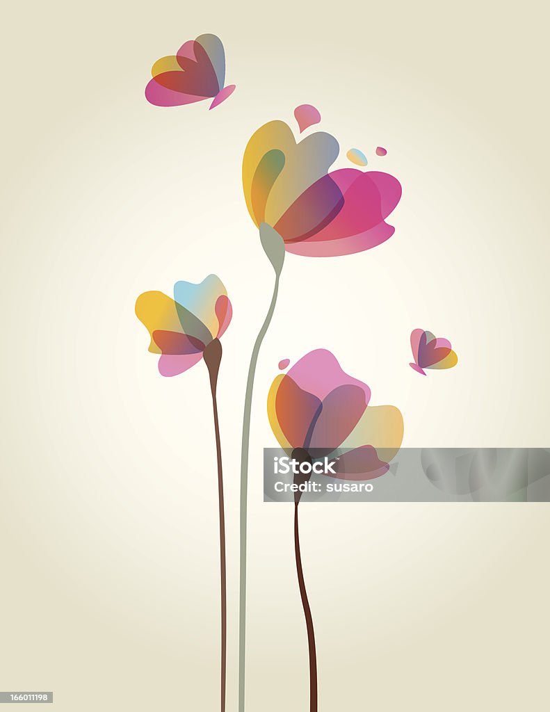 Spring Flower Artwork Flower stock vector