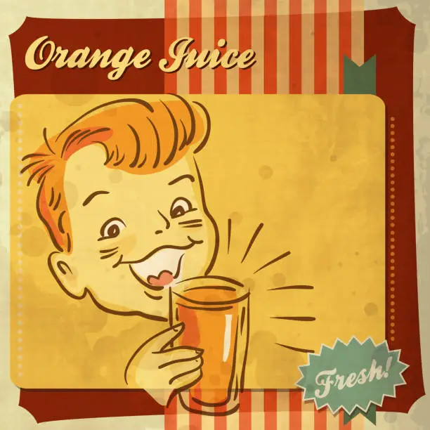 Vector illustration of Orange Juice