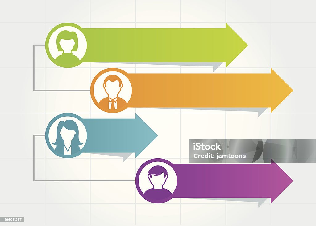 Gantt-Tabelle - Lizenzfrei Gantt-Diagramm Vektorgrafik