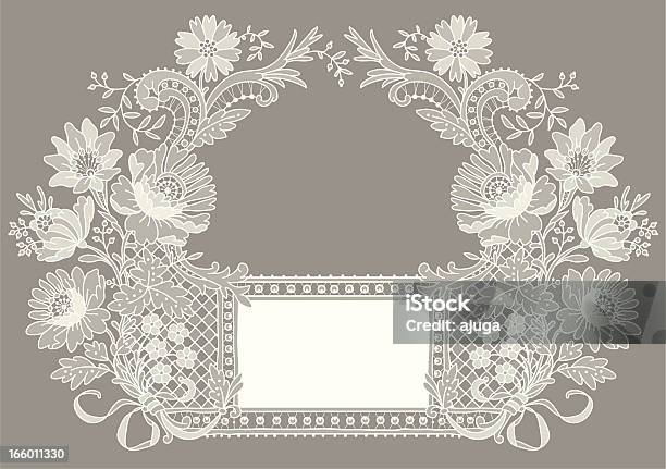 Vetores de Laço Branco Cartão Colorido Pastel Fundo e mais imagens de Toile de Jouy - Toile de Jouy, Moldura de Quadro - Composição, Renda