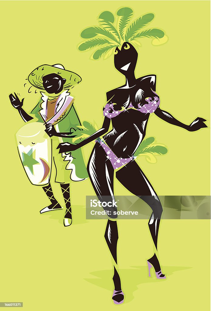 Danseur Carnaval - clipart vectoriel de Danser la chenille libre de droits