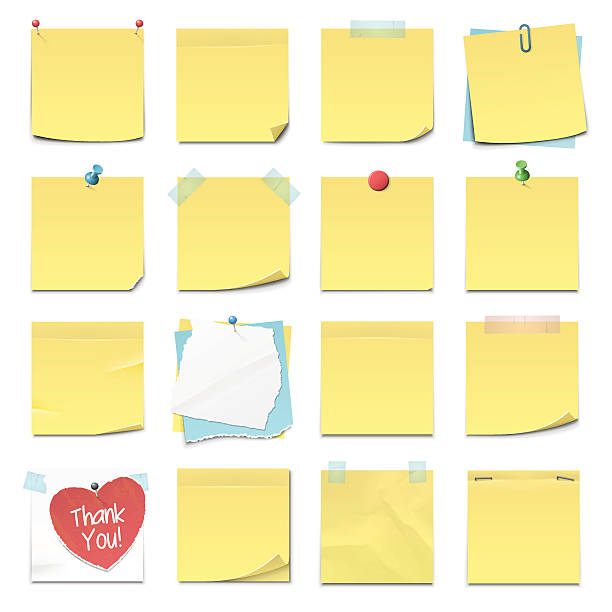 Sticky notes Clipart Vector PNG , SVG, EPS, PSD, AI