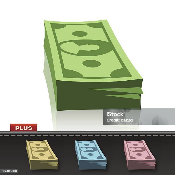 Деньги Wad — стоковая векторная графика и другие изображения на тему Денежная единица Бразилии - Денежная единица Бразилии, 1 доллар - Бумажные деньги США, 10 американских долларов