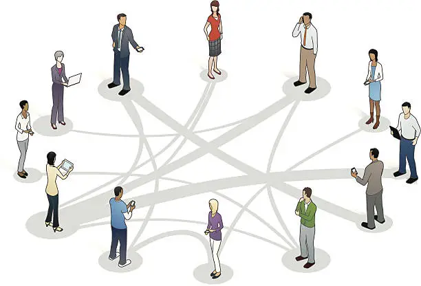 Vector illustration of Business Relationships Illustration