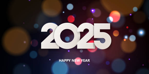 ilustraciones, imágenes clip art, dibujos animados e iconos de stock de feliz año nuevo 2025 - 2025