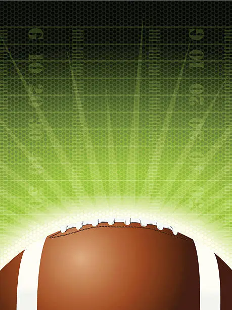 Vector illustration of Football Burst Background Graphic
