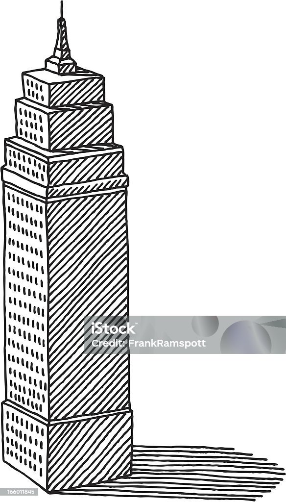 Basic Skyscraper Drawing Simple Skyscraper Drawing