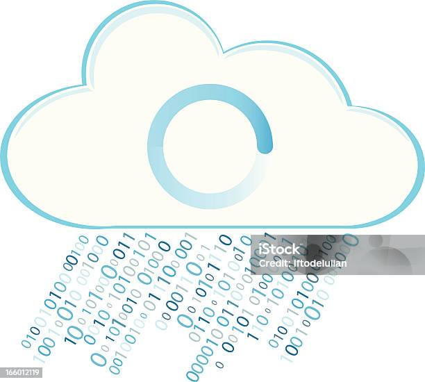 Binary Code Cloud Computing Concept Stock Illustration - Download Image ...