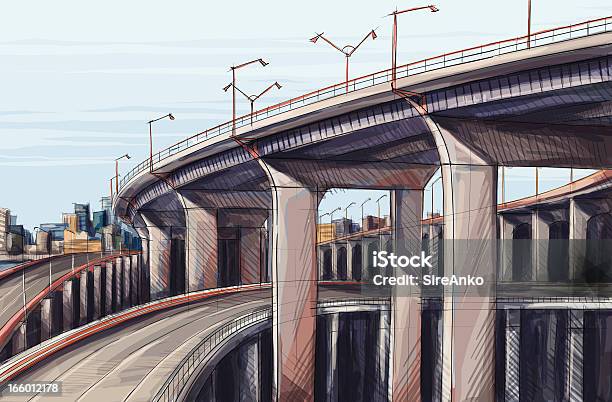 Архитектура — стоковая векторная графика и другие изображения на тему Мост - Мост, Строение, Перевозка