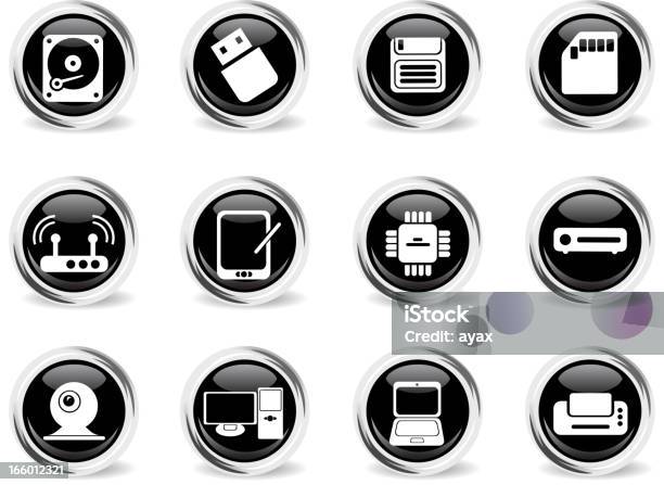 Ilustración de Vector Iconos De Computadora Chrom y más Vectores Libres de Derechos de Altavoz - Altavoz, Auriculares - Equipo de música, Blanco - Color