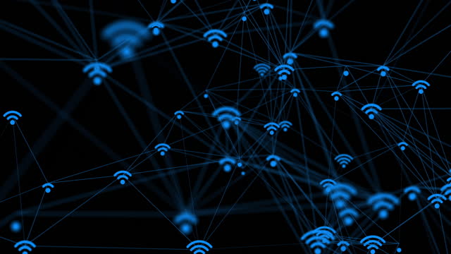 Wi-fi Digital Network Technology Background