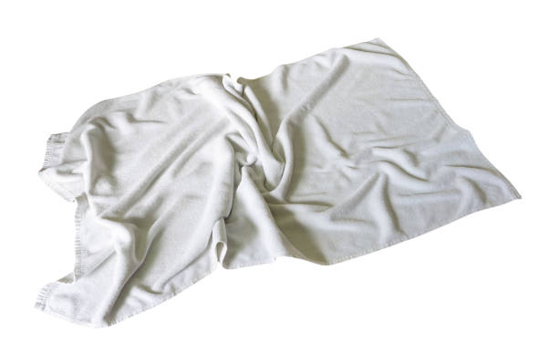 istock White crumpled used towel isolated on white background with cllipping path 1660133937