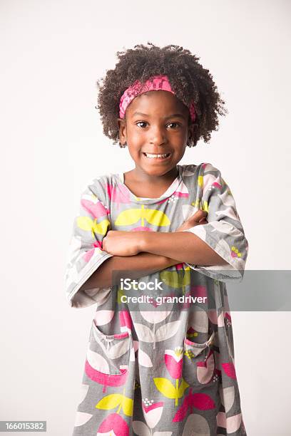 Engraçado Cinco Anos Velho Africanoamericanas Meninas - Fotografias de stock e mais imagens de Fundo Branco