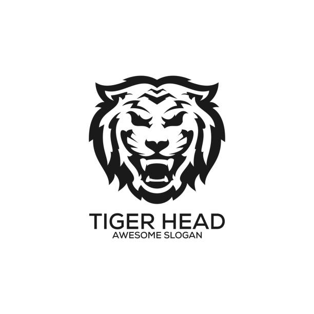 Tiger Fish Lineat 250+ Tiger Line Art Silhouette Stock Photos, Pictures & Royalty-Free ...