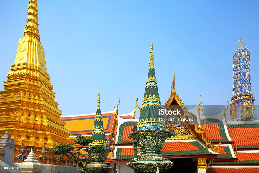 Grand Palace Thailand Ancient Stock Photo