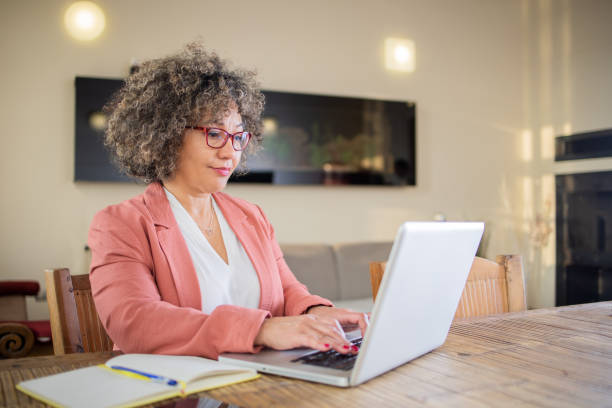 istock Mature woman working from home 1660209477
