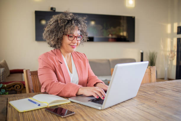 istock Mature woman working from home 1660209733