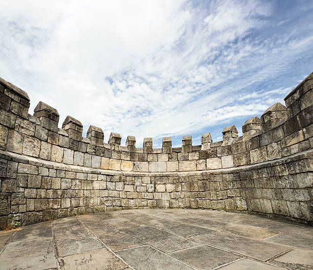 "stonewalled"-otoczony ściany - fort fortified wall castle stone zdjęcia i obrazy z banku zdjęć