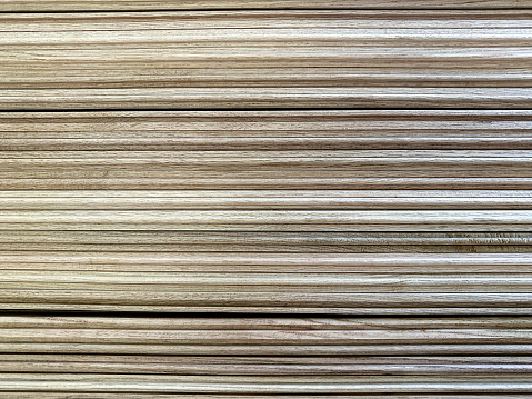 Stack of hardwood planks prior to installing new floor