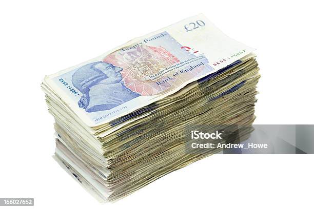 Pile Of Twenty Pound Notes Stock Photo - Download Image Now - Paper Currency, British Currency, Stack