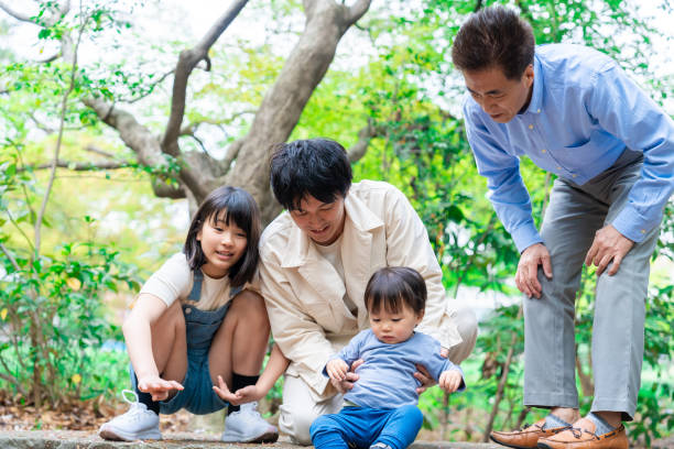 istock Family playing with grandpa outside 1660297619