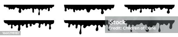 Trickle Pattern Spray Black Melting Paint Dripping Melting Spray Stream Or Flow Trickle ...