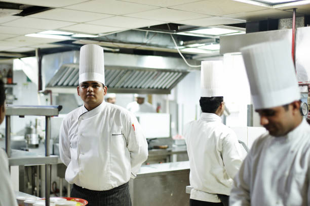 istock Indian hotel chefs in the kitchen 166032068