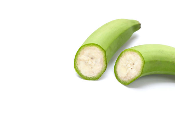 istock Raw banana isolated on white background. 1660348767