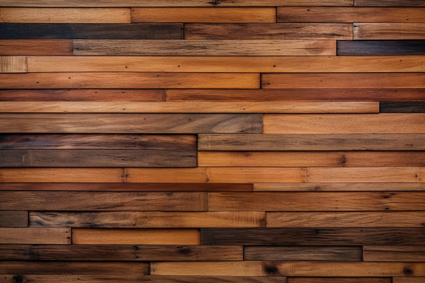 istock Wooden wall background or texture. Old wood planks surface. 1660401336