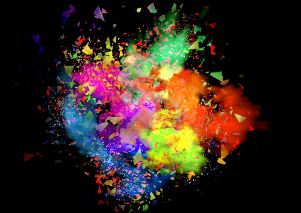 istock Abstract background with swirling colorful smoke 1660418397
