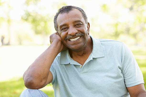 istock Senior African American Man In Park 166044260