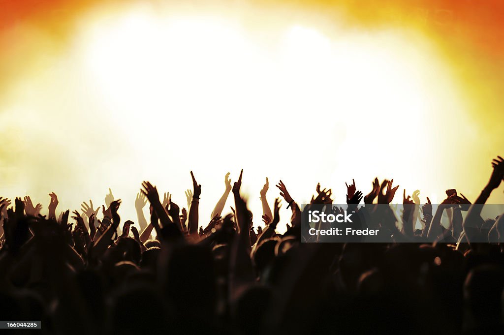 Folla concerto - Foto stock royalty-free di Pubblico