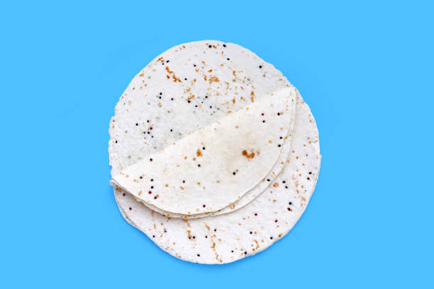 istock Quinoa tortilla wraps on blue background 1660446944
