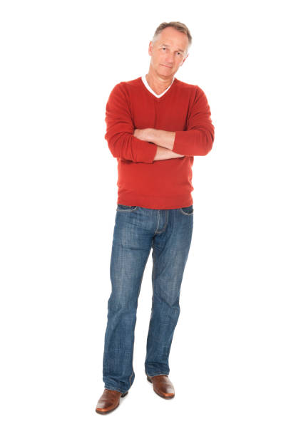 istock Mature Man With Crossed Arms - Isolated 166048712