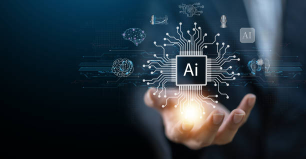 istock Concept of Artificial intelligence, AI robot, brain, idea, development, think, futuristic technology transformation, science, businessman holding AI brain, machine learning technology development 1660503664