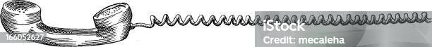수화기 전화 코드에 대한 스톡 벡터 아트 및 기타 이미지 - 전화 코드, 전화, 새긴 이미지